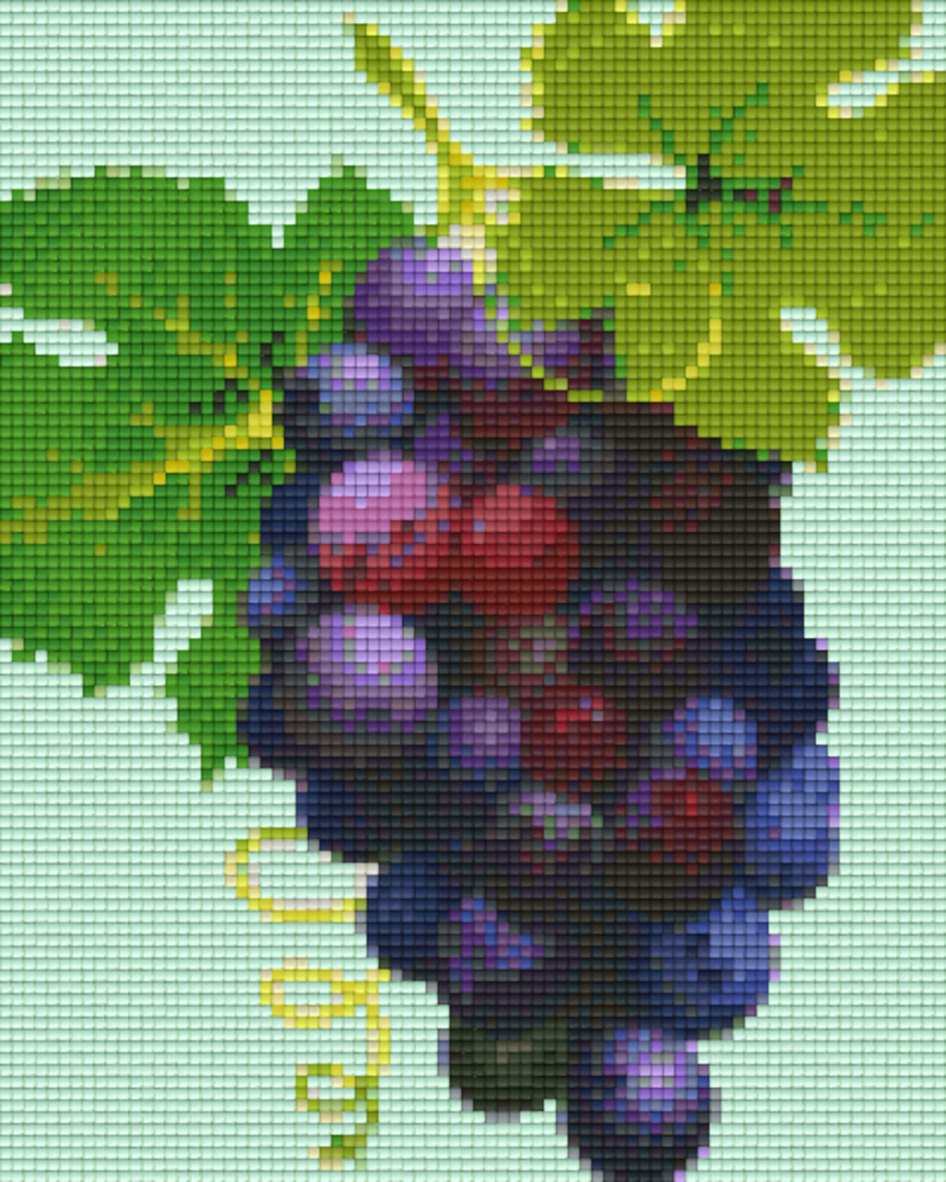 Bunch Of Grapes Four [4] Baseplates PixelHobby Mini-mosaic Art Kit image 0